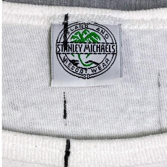 Vintage Nautical Map Graphic Tee Stanley Michaels Virgin Islands Sailing L - Picture 3 of 16